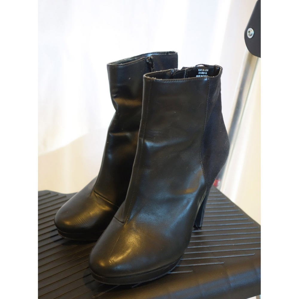 Material blocked heels